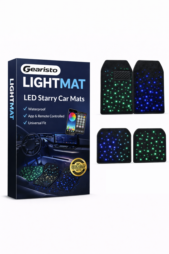 Fiber Optic Car Mats (4-Piece Set) Hover Image