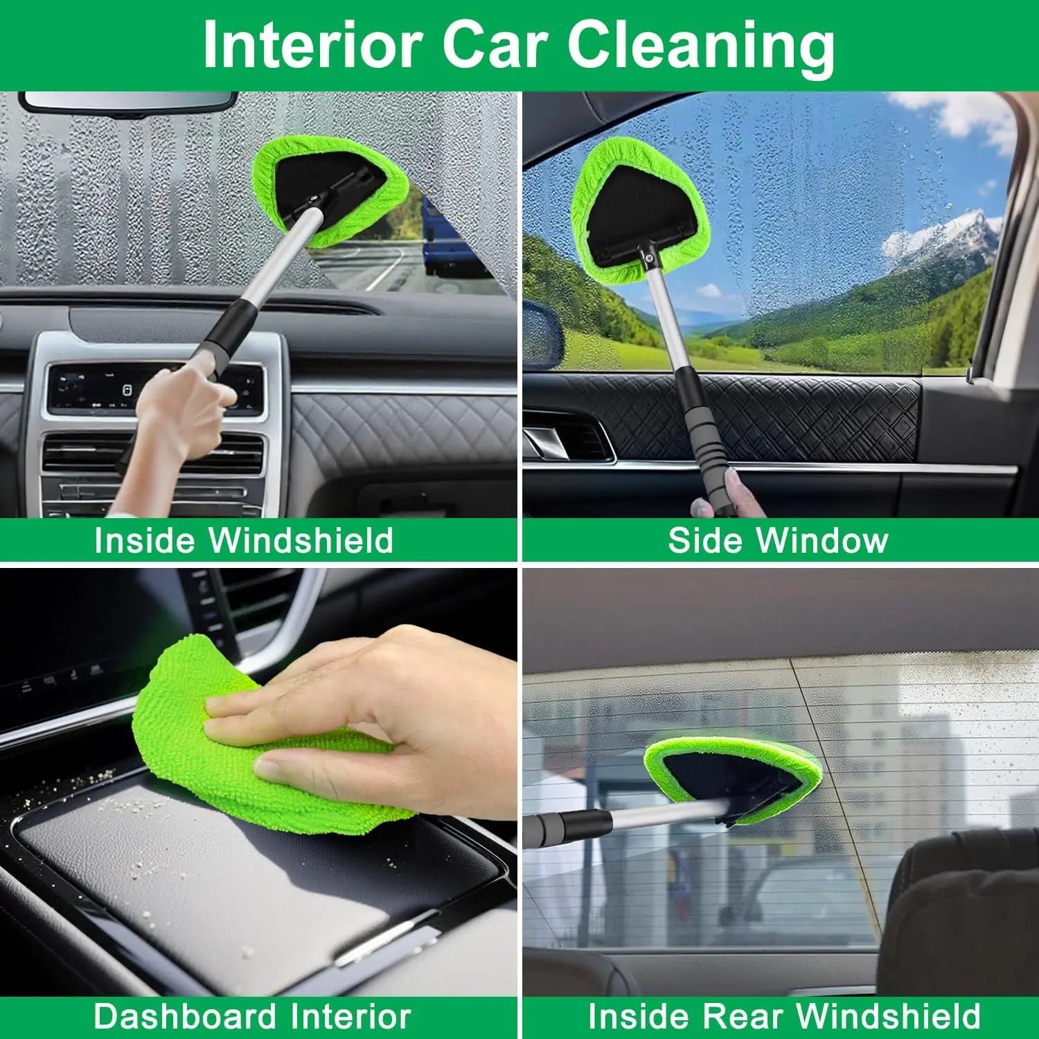 Car Windshield Cleaning Brush – Telescopic Microfiber