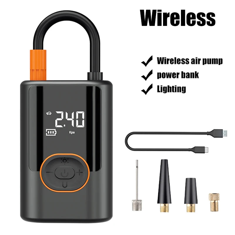 Wireless Car Air Compressor – Digital Tire Inflator