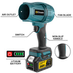 Handheld Turbo Air Blower – 200M/S 1500W Cordless