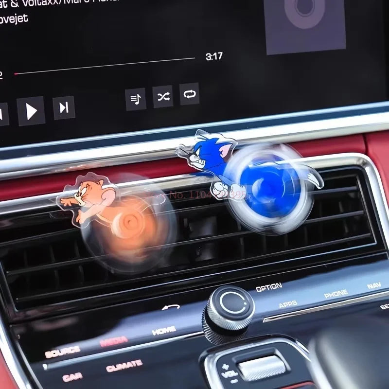 Tom & Jerry Car Air Vent Toy – Rotating Clip
