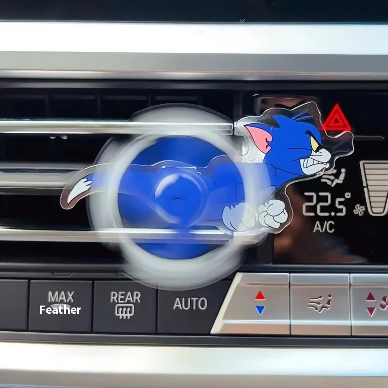 Tom & Jerry Car Air Vent Toy – Rotating Clip
