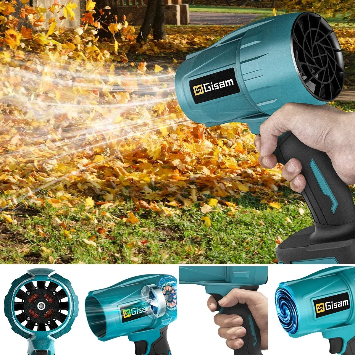 Handheld Turbo Air Blower – 200M/S 1500W Cordless