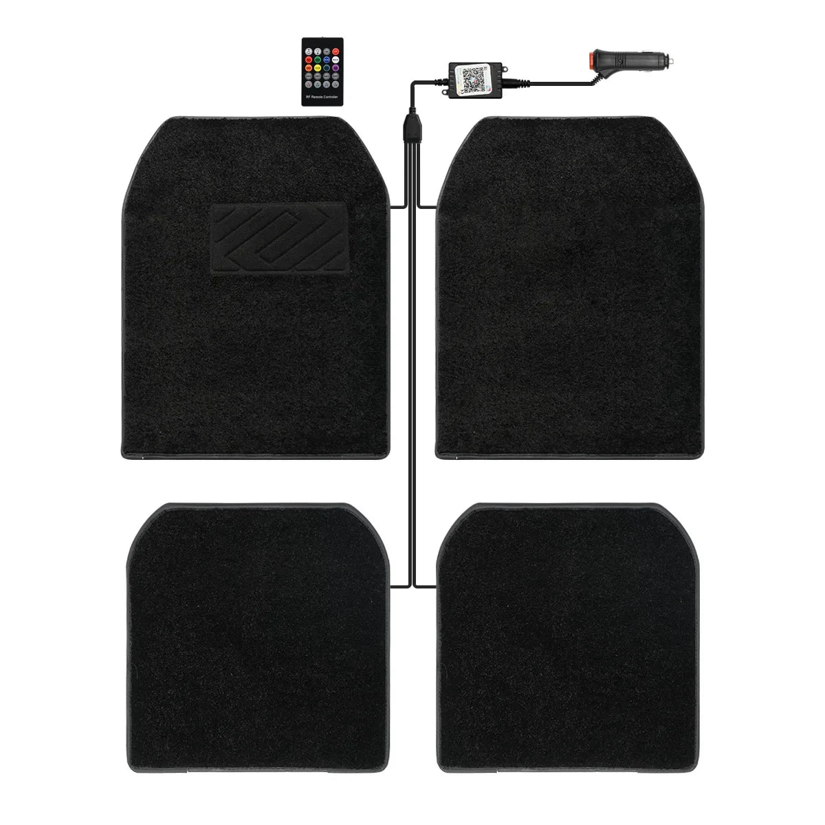 Fiber Optic Car Mats (4-Piece Set)