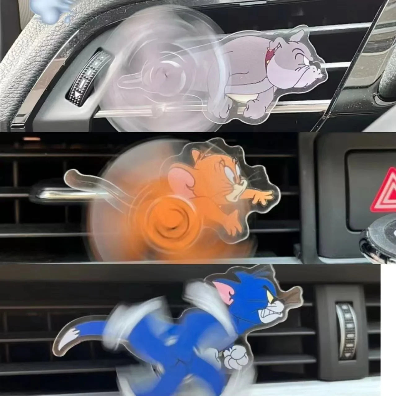 Tom & Jerry Car Air Vent Toy – Rotating Clip